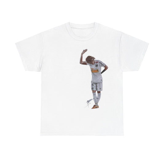 Santos Neymar - Unisex Heavy Cotton Tee - Stylish Soccer Player Graphic Shirt