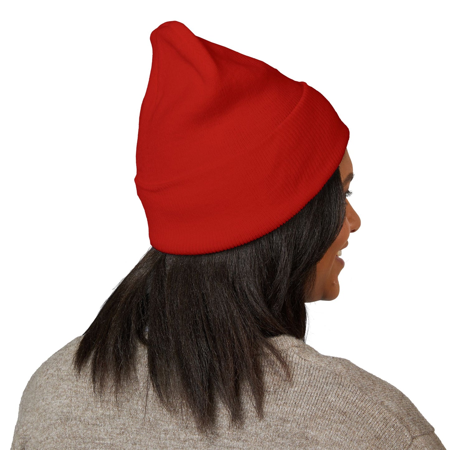 Classic Cuffed Beanie with Star Embroidery - Trendy Headwear for Streetwear Lovers