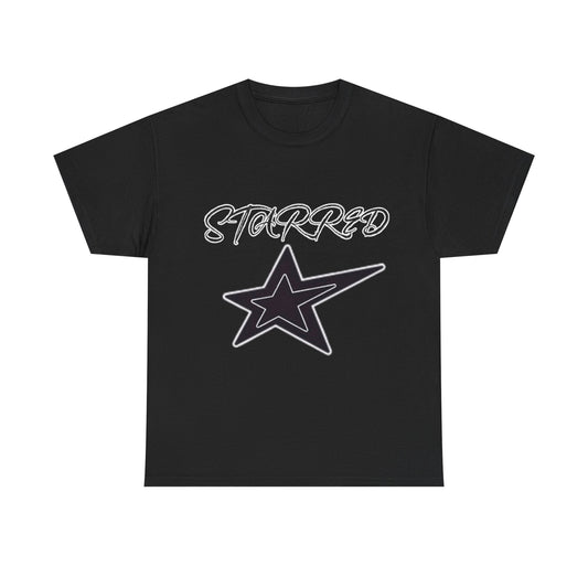 Starred Unisex Heavy Cotton Tee - Trendy Graphic T-Shirt for Casual Style